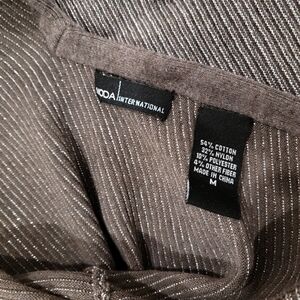 Moda International Brown Striped Top